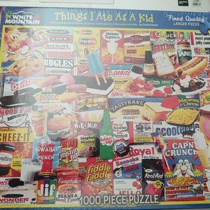 White Mountain Puzzle "What I Ate As A Kid" 1000 Pieces